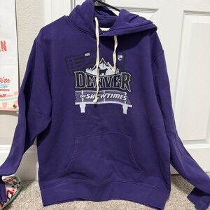 Showtimes Purple Denver Graphic Hoodie